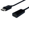 Adapter/kabel DisplayPort - HDMI, M/F, v1.2, 0.15m